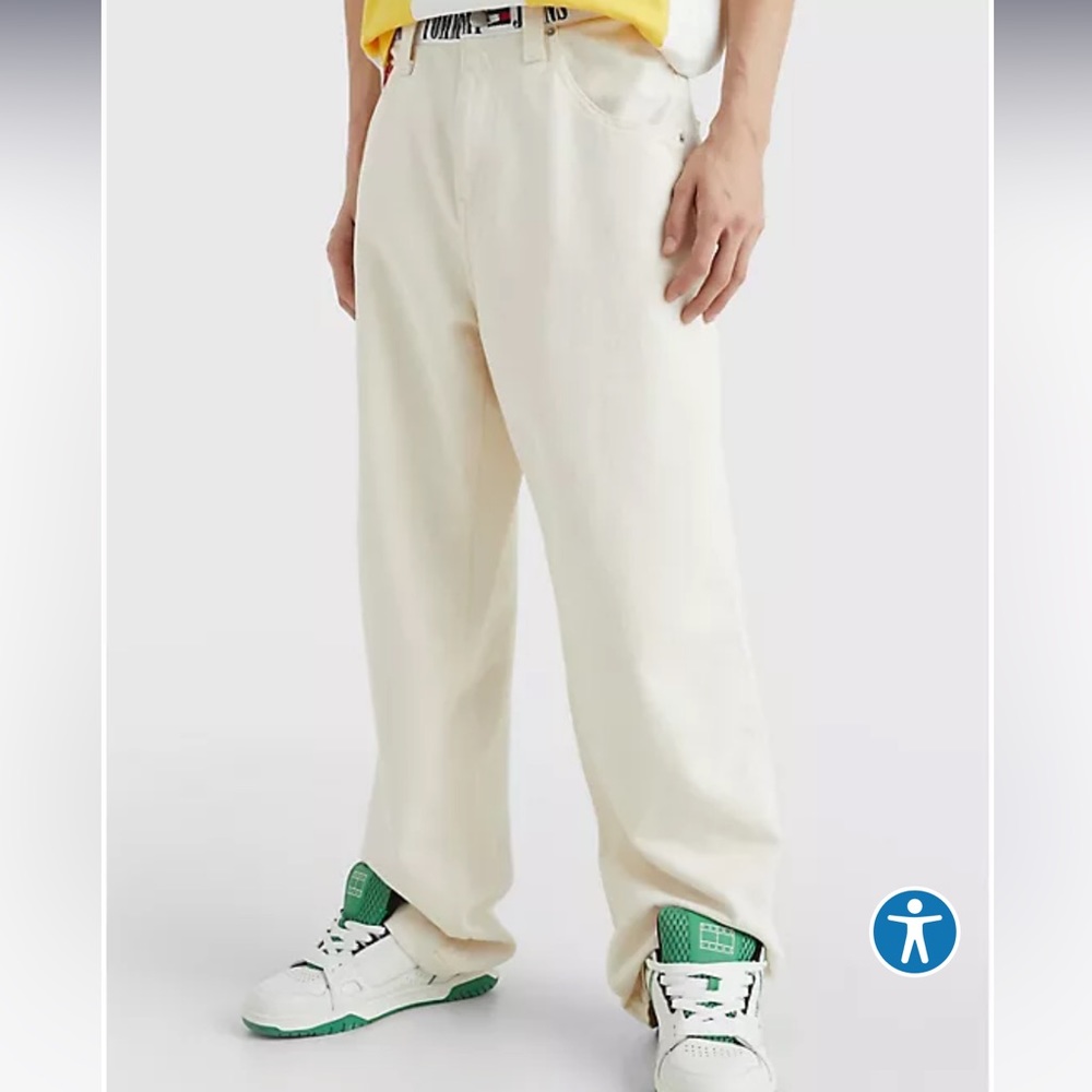 TOMMY JEANS
LOGO-WAIST BAGGY FIT JEAN